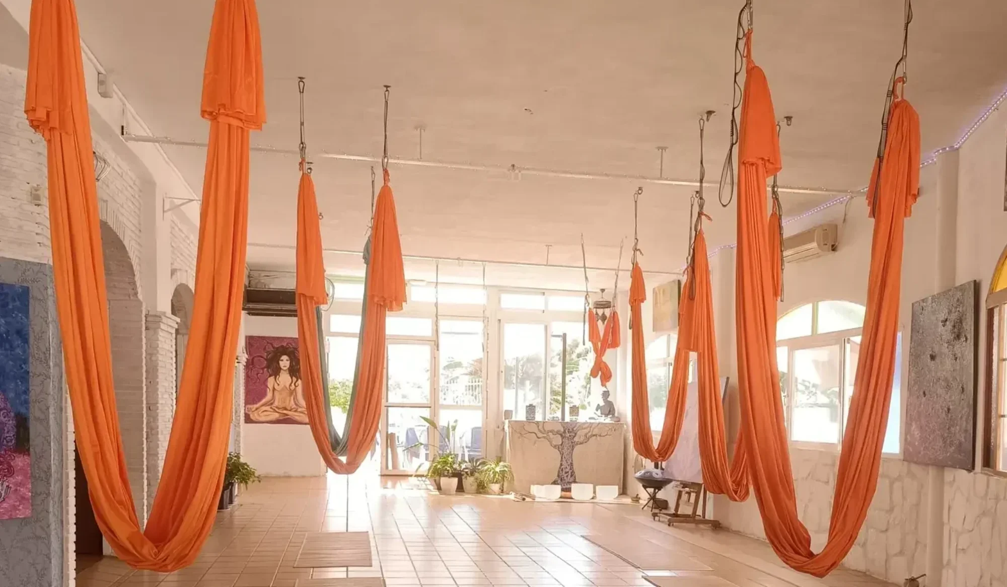Sala de yoga aéreo